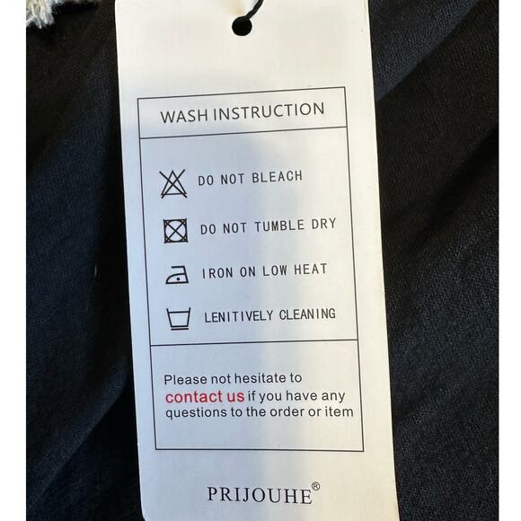 NWT Prijouhe Black Pull On Cotton Capri Joggers Size 2XL - Picture 4 of 8